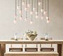 Raina Alabaster Linear Multi Globe Chandelier (46")