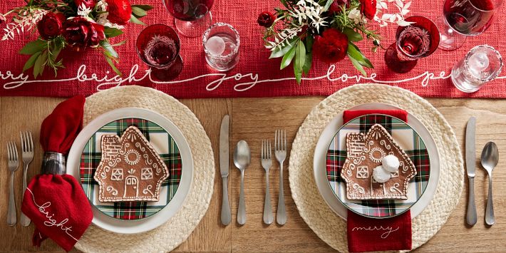 Gingerbread House Appetizer Plates - Set of 4 | Pottery Barn