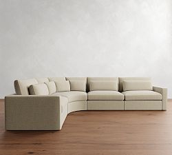 Westwood Square Arm Deep Seat 4-Piece Curved Wedge Sectional (151")