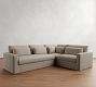 Westwood Square Arm Deep Seat Slipcovered 3-Piece Sectional (122")