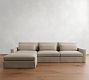 Westwood Square Arm Deep Seat Slipcovered Modular Chaise Sectional (142")