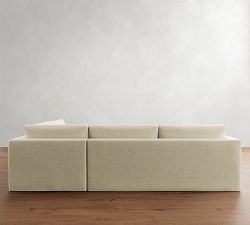 Carmel Slim Arm Slipcovered Return Bumper Sectional (110"&ndash;122")