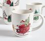 Christmas in the Country Stoneware Mugs