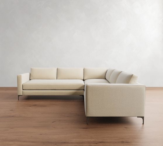 Jake 3-Piece L-Shaped Sectional (106"-110") by Pottery Barn