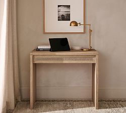 Marina Cane Mini Writing Desk (36")
