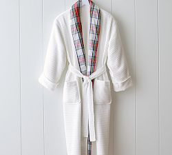 Waffle Weave Resort Stewart Plaid Robe