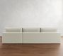 Westwood Slim Arm Deep Seat Slipcovered Chaise Sectional (125"-143")