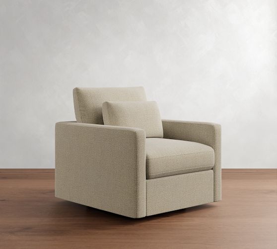 Westwood Slim Arm Deep Seat Swivel Chair by Pottery Barn