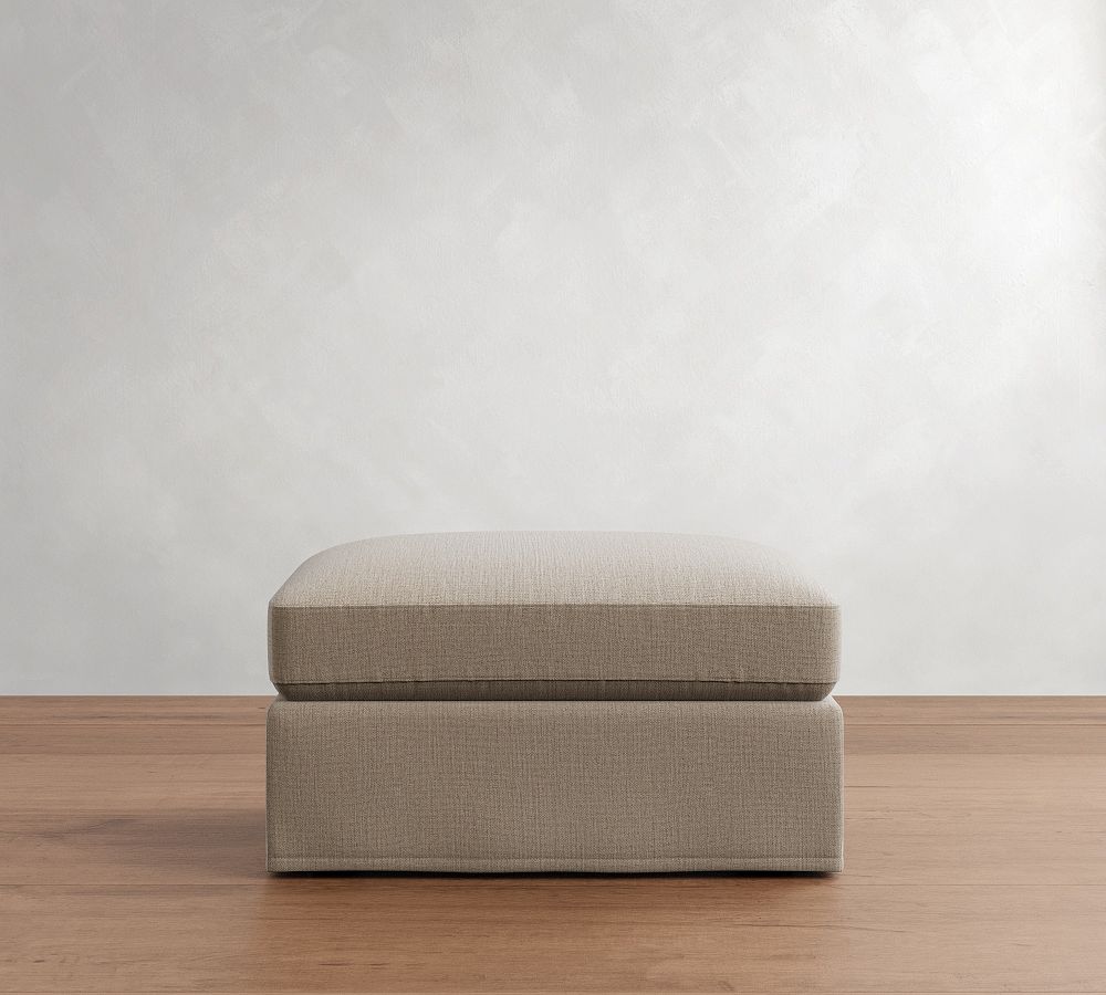 Westwood Slipcovered Ottoman by Pottery Barn