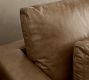 Westwood Square Arm Deep Seat Leather Sofa (77"-102")