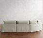 Westwood Square Arm Deep Seat Slipcovered 4-Piece Curved Wedge Sectional (156")
