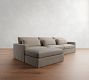 Westwood Square Arm Deep Seat Slipcovered Modular Chaise Sectional (142")