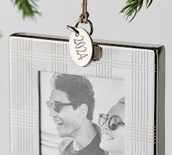 2024 Plaid Dated Enamel Frame Ornament