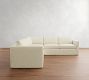Carmel Slim Arm Slipcovered 3-Piece L-Shaped Sectional (110")
