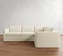 Carmel Slim Arm Slipcovered 3-Piece Sectional (110")