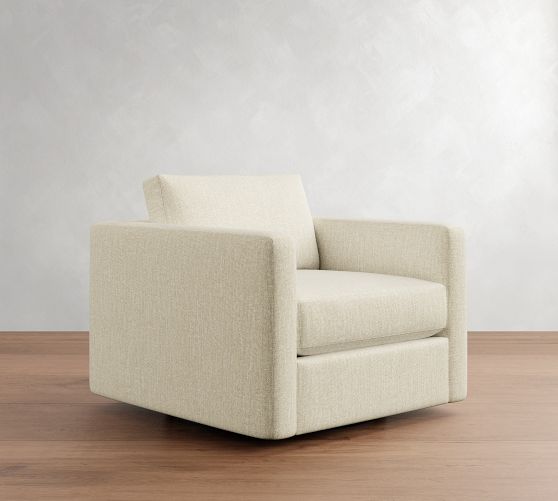 Carmel Slim Arm Swivel Chair by Pottery Barn