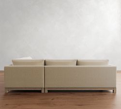 Jake Tufted Seadrift Wood Base Return Bumper Sectional (110")