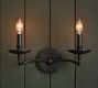 Lucca Iron Double Sconce (16")