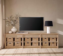 Marina Cane Storage Shelf Console (72"-144")