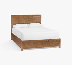 Reclaimed Parquet Bed