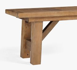 Reclaimed Parquet Dining Bench (72")