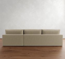 Westwood Slim Arm Deep Seat Chaise Sectional (125"-143")