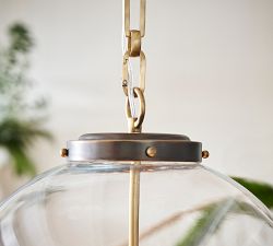 Anthony Recycled Glass Globe Pendant (14"-18")