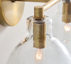 Bridget Recycled Glass Double Sconce (14")