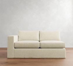 Build Your Own Carmel Wide Arm Slipcovered Sectional