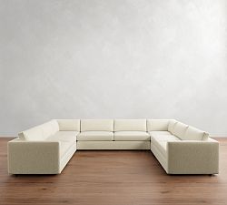 Carmel Slim Arm U-Shaped Sectional (144")
