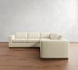 Carmel Wide Arm Wood Base 3-Piece L-Shaped Sectional (113")