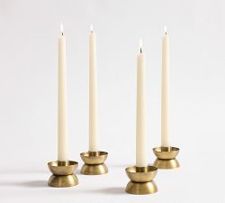 Essential Brass Candle Holders - Set of 4