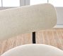 Maison Upholstered Low Back Swivel Stool