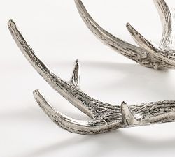 Silver Antler Object - Set of 2