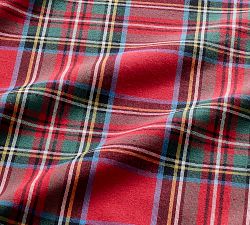 Stewart Plaid Cotton Round Tablecloth