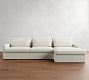 Westwood Slim Arm Deep Seat Slipcovered Chaise Sectional (125"-143")