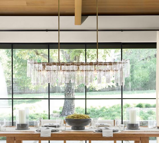 Pottery Barn ガラス/天井照明 ① Glass Chandeliers | Pottery Barn
