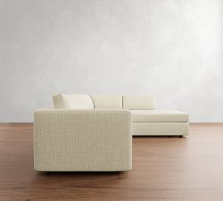 Carmel Slim Arm Return Bumper Sectional (110"&ndash;122")