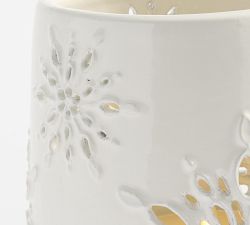 Ceramic Snowflake Luminary