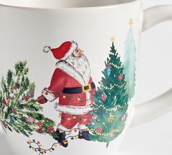 Christmas in the Country Stoneware Mugs