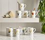 Vintage Reindeer Mugs - Mixed Set of 8