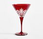 Antique Cut Martini Glasses - Set of 4