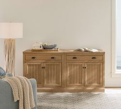 Aubrey Storage Cabinet Console with Drawers (72''-144")