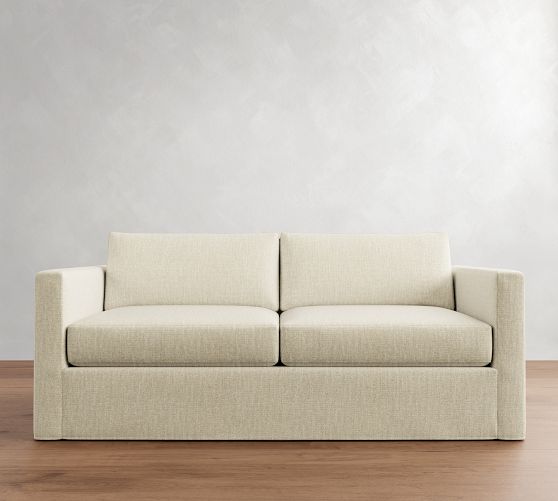 Carmel Slim Arm Slipcovered Sleeper Sofa (73"-81") by Pottery Barn