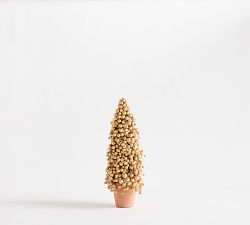 Faux Potted Berry Cluster Cone Trees