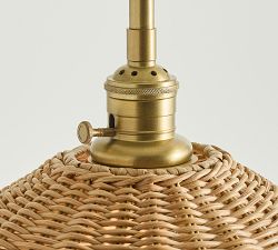 Flared Woven Pole Pendant (18")