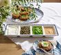Hanukkah Medallion Stoneware Multi-Condiment Server