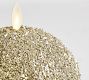 Premium Flickering Flameless Glitter Ornament Candle