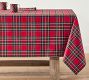 Stewart Plaid Cotton Rectangular Tablecloth
