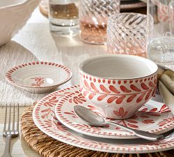 Terracotta Hand Painted Dip Dishes - Set of 4